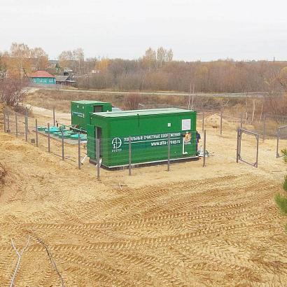 Хозяйственно-бытовой сток - 30м3 в сутки, коммунальные очистные сооружения поселка, п. Новый Киструс, Рязанская обл.