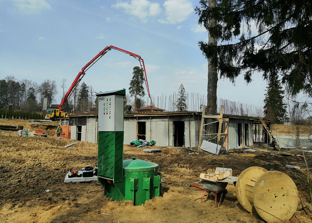 КНС для хозяйственно-бытовых стоков, МО, ООО "Бергхаус"